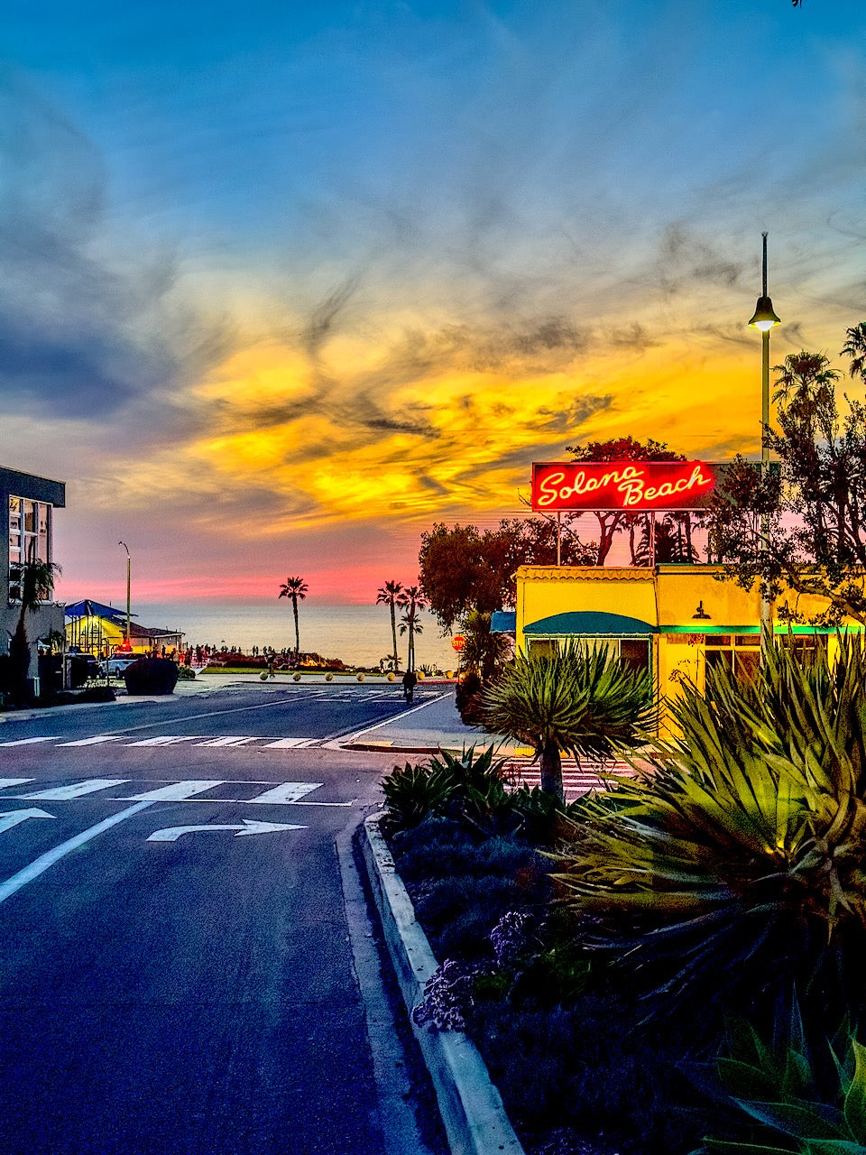 Surreal Sunset At Solana Beach